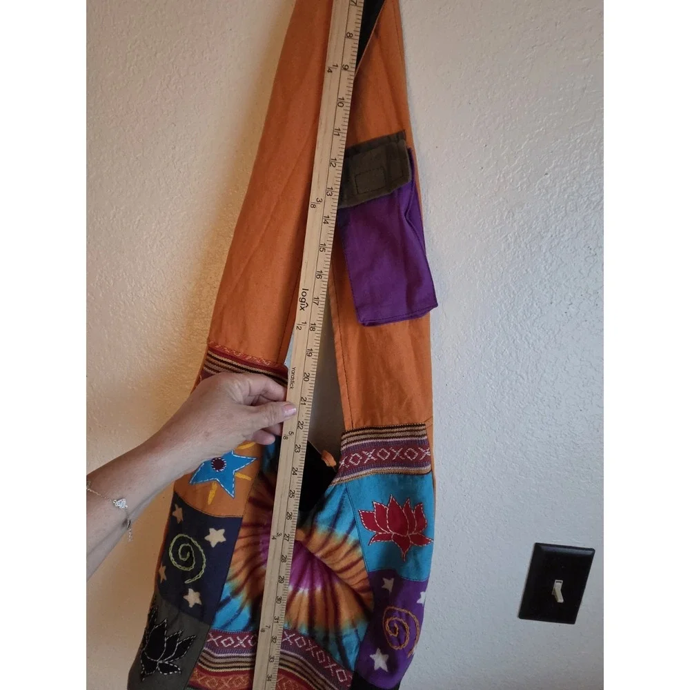 Gypsy Rose Slingback Purse Hippie Hobo Bag Tie Dye 70s Retro